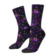 thumbnail image 1 of Balery Multi-colored Spiders Calcetas Largas con Estampado para Hombre y Mujer – Suaves y Transpirables, Talla Única (US 5-11), 1 of 6