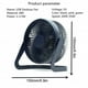 thumbnail image 3 of Mini ventilador de oficina, USB, portátil, ventilador de escritorio, silencioso, 3 of 5