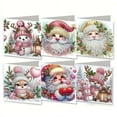 thumbnail image 6 of 6 Pack DIY Diamond Art Painting Greeting Card Kit Christmas, 5D Diamond Art Christmas Birthday Holiday Foldable Card, 6 of 9