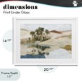 thumbnail image 4 of Stupell Industries Southwestern Desert Oasis with Palm Reflection White Framed Print Under Glass, 20 x 14, by Chromatic Storm Studio, 4 of 8