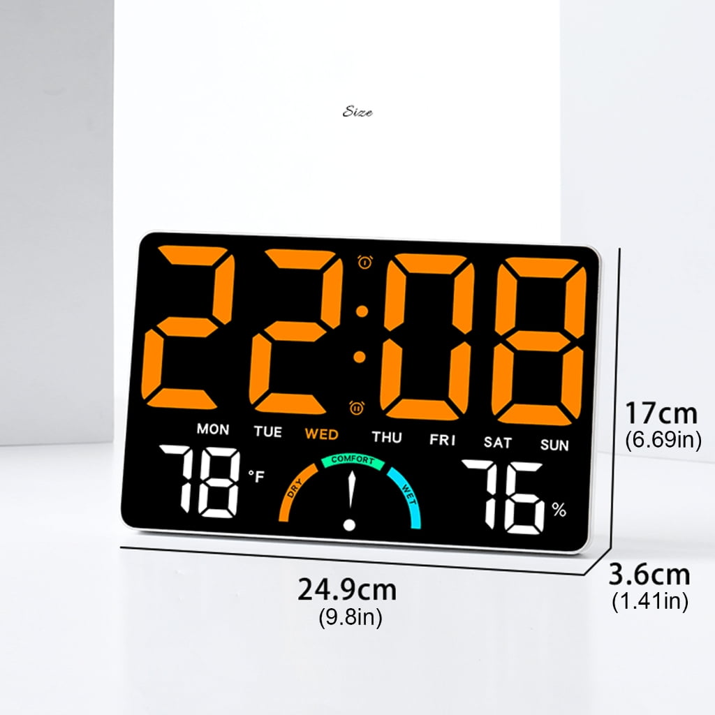 Wall Desk Digital Hygrometer Thermometers Weather Stations with LED Indicator And Temperature Trend Alert