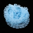thumbnail image 2 of Cinta plisada con borde de encaje de 5 yardas, cintas, encaje plisado, cinta decorativa de ganchillo Azul claro, 2 of 9
