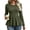 Army Green, variant on Ribbed Peplum Top for Women Crew Neck Long Sleeve Flare Hem Sweater Casual Winter Slim Fit Blouse