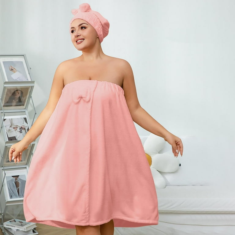 Plus Size Shower Wrap Towel Woman Plus Size Towel Wrap With Hair