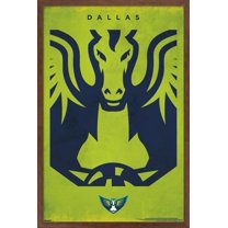 WNBA Dallas Wings - Logo 25 Wall Poster, 14.725" x 22.375" Framed