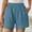 🔥 Sky Blue, variant on Womens Casual Vintage Solid Color Pocket Shorts Relaxed Retro High-Waist Lightweight Cotton Blend Comfortable Everyday Weekend Wear with Functional Pockets, Womens Shorts, Casual Shorts