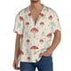 thumbnail image 1 of Fotbe Mushroom Camisa Estampada de Manga Corta para Hombre, Casual de Verano, Estilo Playero, Sin Arrugas-Small, 1 of 5