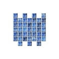 thumbnail image 1 of Cateissary 10 Uds mosaico adhesivo para pared autoadhesivo 3D azulejo pegatina escena diseño ornamento habitaciones decoraciones negro 10*10*20 Decoración del hogar Azul 20*20*10 piezas, 1 of 6