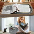 thumbnail image 5 of FINPAC Large Bible Cover with Shoulder Strap, Durable Carrying Case for Church, Bible Protection, Ideal Gift for Men Women, Gray, 5 of 7