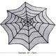 thumbnail image 2 of Mantel de Halloween con telaraña de encaje, 2 piezas para decoración de mesa de Halloween, color negro, 2 of 5