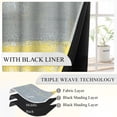 thumbnail image 3 of Yellow Grey Abstract Blackout Curtains for Bedroom,Modern Art Darkening Curtain for Living Room,52x63 Inch,2 Panels, 3 of 8