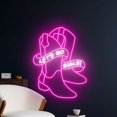 thumbnail image 5 of Handmadetneonsign Cowgirl Boots Led Sign, Custom Cowgirl Legs Led Lights, Cowgirl Legs Neon Sign, 5 of 5