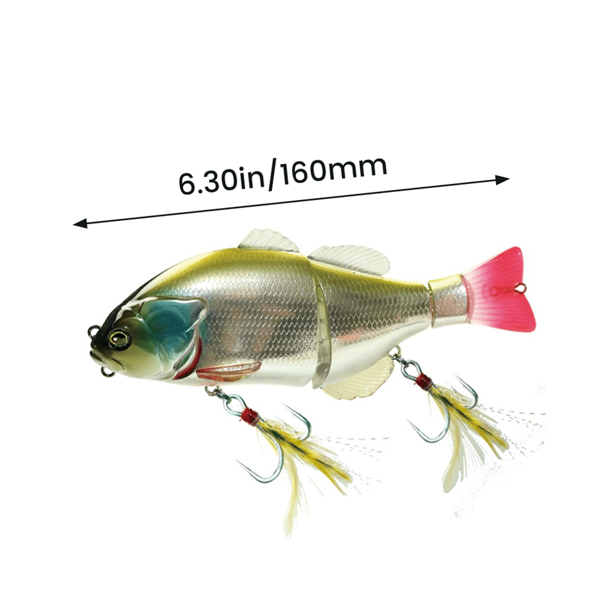 Floating Fishing Lure 160mm 70G Jointed Lure Hunter Shovel Pike Muskellunge Bass Fishing