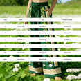 thumbnail image 3 of Endives Womens Linen Pants St. Patrick Printed Casual High Waisted Baggy Pants Comfy Pants St Day Bottoms Green, 3 of 5