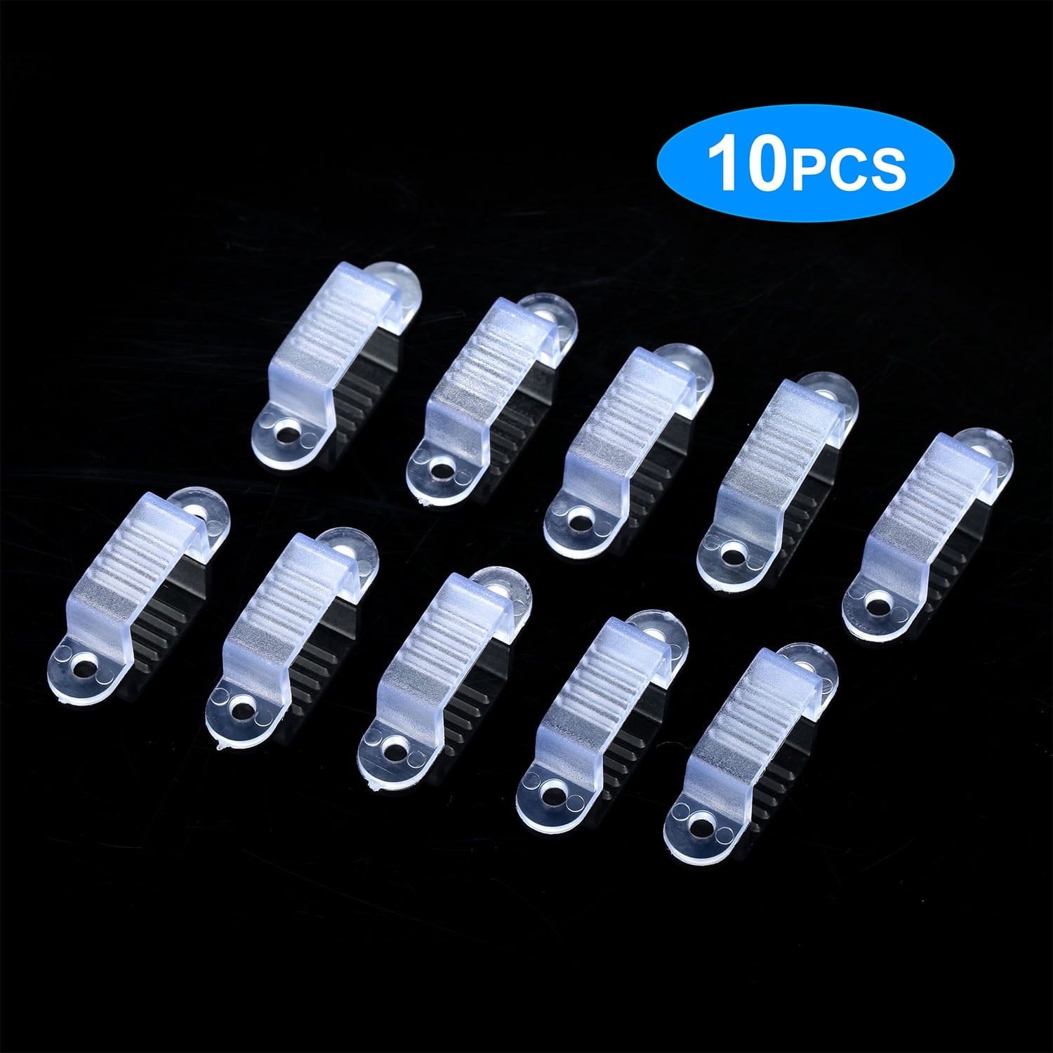 50X Bar Light Mounting Brackets Attachment Clip Fixing Clips for 10mm LED Strip 