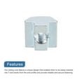 thumbnail image 4 of T Nuts, 15pcs - Galvanized Carbon Steel T Slot Bolts, 4040 Series M8 Hammer Head Fastener, Sliding T Nuts for Aluminum Extrusion Profile (Silver), 4 of 6