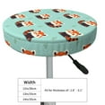 thumbnail image 4 of Bingfone Fox Padded Round Bar Stool Cover Cushion with Elastic Fabric Round Chair Seat - Fox, 4 of 7