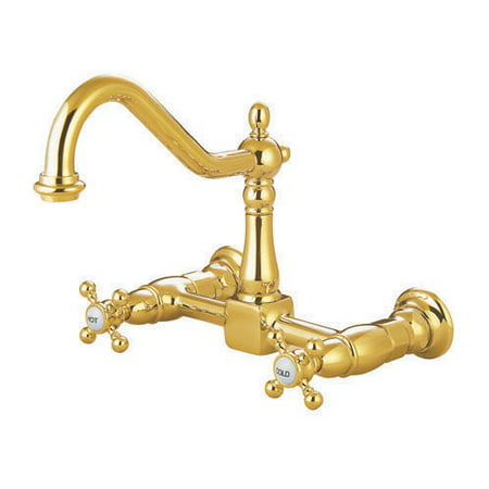 UPC 663370014277 product image for Kingston Brass KS1242AX 8 inch Center Wall Mount Kitchen Faucet | upcitemdb.com