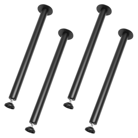 28 Inch Desk Legs, Adjustable Steel Table Legs Set of 4, 1200lbs Capacity