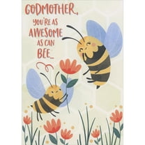 Designer Greetings Godmother, You're as Awesome as Can Bee Juvenile Mother's Day Card from Young Godson