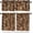 Style-2, variant on Leopard Pattern Window Valance,Vintage 3D Wild Animal Fur Print Home Bedroom Living Room Kitchen Decorative Valance,1 Panel 54" x 18"