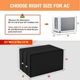 thumbnail image 7 of Air Conditioner Covers for Outside, 25.5"Wx20.5"Dx18"H Window Air Conditioner Cover & 3 Layers Insulation Design, Waterproof Snowproof AC Cover for Outside Window Units Winter Protection, 7 of 7