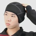thumbnail image 3 of SPRING PARK Lightweight Thermal Helmet Liner Skull Cap Full Cover Ears Cycling Running Skiing Beanie Hats Unisex, 3 of 7