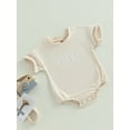 thumbnail image 3 of Bagilaanoe Newborn Baby Boy Rompers Letters Print Short Sleeve Bodysuits 3M 6M 12M 18M 24M Infant Casual One Piece Short Jumpsuit, 3 of 9