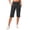 AA01-Black, variant on Lumtrix Women'S Capris High Waisted Stretch Athletic Bermuda Long Shorts Below Knee Length With Pockets For Women Casual Walking Blue S