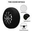 thumbnail image 2 of Rateoe Island Beach Guinea Pig Pattern Tire Cover Wheel Protectors Weatherproof Wheel Covers Universal Fit for Trailer Rv SUV Truck Camper Travel Trailers Accessories-15 inch, 2 of 6