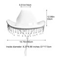 thumbnail image 5 of Vjnyvs Women's Cowboy Hat Set with Bandana and Heart-Shaped Sunglasses, Cowboy Hat Rhinestone Fringe Wide Brim Disco Cowboy Hat White, 5 of 7