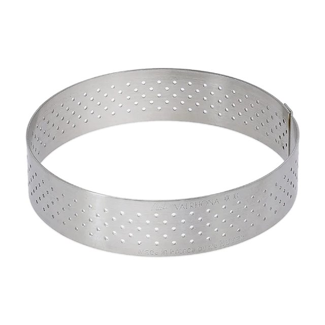 Tart Ring de Buyer, redondo, perforado, 10 cm de diámetro y 2 cm de altura