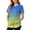 Green, variant on Maternity Nursing Tops for Pregnancy Moms Gradient Ombre Double Layer Lift Up Breastfeeding Shirt Short Sleeve Loose Tunic Blouses,Light Blue,S
