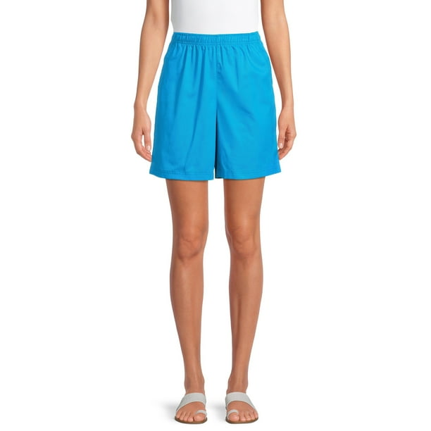 elastic waist sweat shorts