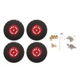 thumbnail image 1 of 4 PCS RC Ruedas y neumáticos de aleación de aluminio para TRAXXAS 1/18 TRX4M Coche de control remoto Rojo YUNYI BRAND  Deportes, 1 of 8