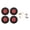 Red, variant on YAHHU 4 PCS RC Wheels and Tires Aluminum Alloy Fits for TRAXXAS 1/18 TRX4M Remote Control Car Black
