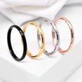 thumbnail image 1 of Naierhg Couple Ring Versatile Delicate Titanium Steel Geometric Finger Ring for Banquet Party Anniversary Engagement, 1 of 8
