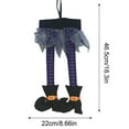 thumbnail image 3 of 2PCS Halloween Witch Legs, Halloween Decorations Witch Legs Hanging for Front Door Wall Windows Wreath Halloween Party Home Decor, 3 of 5