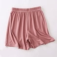 thumbnail image 7 of biudgviw Sleep Shorts for Women Ribbed Ultra-Soft Pajama Shorts Elastic Waisted Comfy Sleepwear Solid Color Bermuda Loungewear, 7 of 7