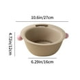 thumbnail image 3 of STPToys Clearance Kitchen Colander with Bowl Strainer,8.6 inch Plastic Fruits and Vegetable Washing Basket Double Layered Drain Basin Cleaning Mixing Basket - Gray, 3 of 7