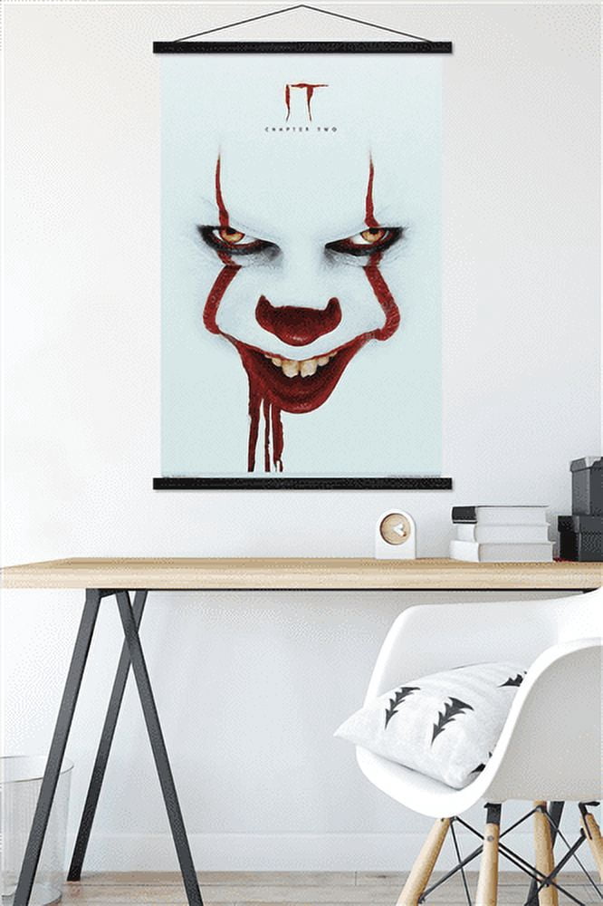 IT: Chapter 2 - Smile One Sheet Wall Poster with Magnetic Frame, 22.375" x 34"