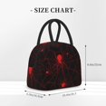thumbnail image 2 of Balery Red Spider On The Web Bolsa de Almuerzo para Mujeres, Caja de Almuerzo, Bolsa de Almuerzo Pequeña Impermeable, Tote de Almuerzo Reutilizable con Gran Capacidad, 2 of 6