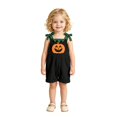 thumbnail image 4 of Shadoumai Halloween Jumpsuit Pumpkin Face Straps Romper For Kids, Comfortable Casual Jumpsuit For Girls Daily Play Outfit Jumpsuit, 4 of 8