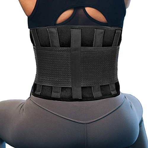 RiptGear Back Brace for Men and Women - Back Pain Relief Support for Lower Back Pain and Hip Pain - Lumbar Severe Back Pain Relief for Herniated Disc and Sciatica (Black, Small)