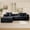 Black (Left Facing Chaise), variant on No Assembly Required, Muumblus 108" Oversized Modular Sectional Sofa, L-Shaped Boneless Cloud Couch, Modern Chenille Living Room Floor Sofa, Black (Right Facing Chaise)