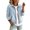 Light Blue, variant on Women Cropped Stretch Jean Jacket Collared Zip Up Pullover Sweatshirt Lightweight Denim Cardigan with Zipper Pockets Dark Blue M