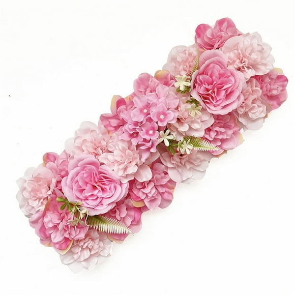 Fake Flowers Promotion Sale! Artificial Flower Art Artificial Flower Panels Silk Flower Background Wedding Arch Background 3D Artificial Flowers Rose Panel Flower Wall Mat Rose Flower Panel