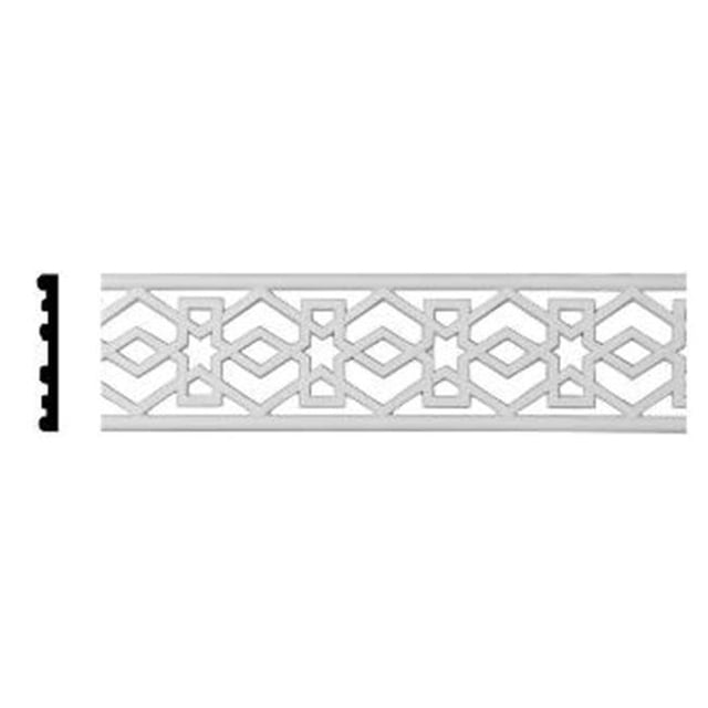 Ekena Millwork PIR04X00SW 4 In. H X.37 In. P X 96 In. L accent Architectural Swindon Moulure Percée