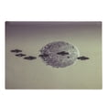 thumbnail image 1 of Galaxy Cutting Board, Small Planet Under Ufo Death Star Fictional Outer Space Themed Pattern, Decorative Tempered Glass Cutting and Serving Board, Large Size, Brown Grey, by Ambesonne, 1 of 1