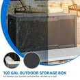 thumbnail image 6 of Dextrus 100 Gallon Resin Deck Box, Outdoor Waterproof Storage box,Lockable,Dark Gray, 6 of 8